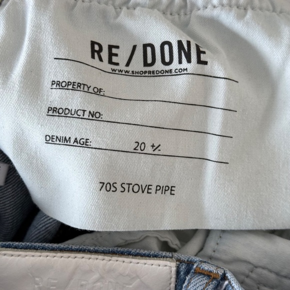 RE/DONE 70s Stovepipe in Rodeo Indigo, Sz 26 - Picture 10 of 10